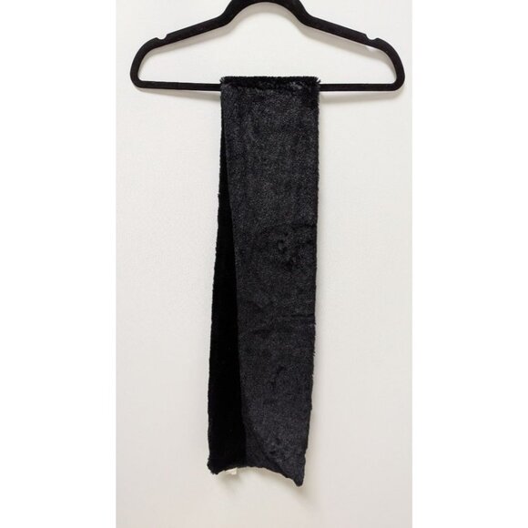 Brookstone Black Faux-Fur Long Scarf - Picture 1 of 2